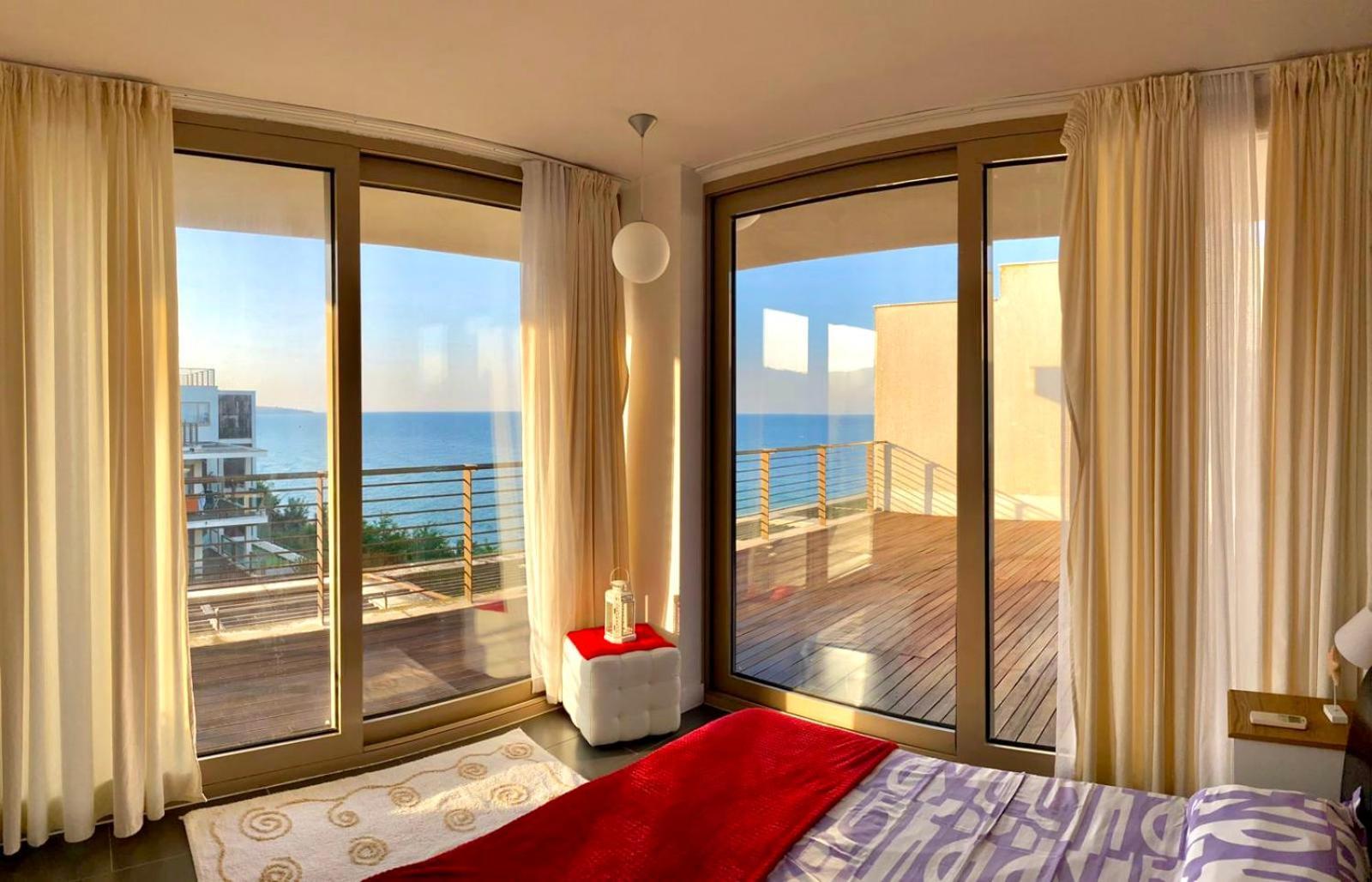 Sea View Penthouse Lägenhet Obzor Exteriör bild